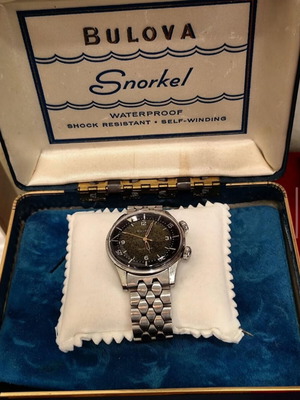 Bulova Snorkel 1960 vintage καταδυτικό ρολόι σαν καινούργιο με γνήσιο κουτί