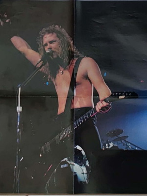 Black Sabbath / Metallica double-sided poster used, Metal Hammer magazine