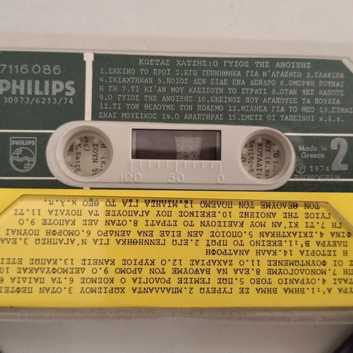 Kostas Chatzis O Gios Tis Anixis cassette used