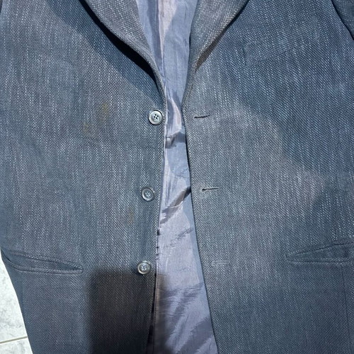 Marks & Spencer St Michael men's blazer used, navy blue textured