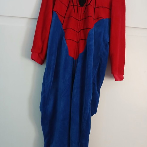 Orchestra Spiderman sleeping bag with hood and zipper like new, boy 10 years 140cm