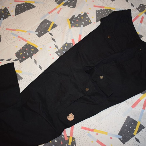 Fjallraven Ovik curved high waist trousers for women EU38 US29, black