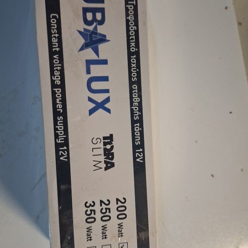 Τροφοδοτικό CUBA-LUX Slim 12V 200W σταθερής τάσης καινούργιο