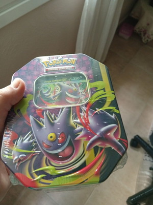 Pokemon TCG Mega Moonlit Tin Mega Gengar ex σφραγισμένο