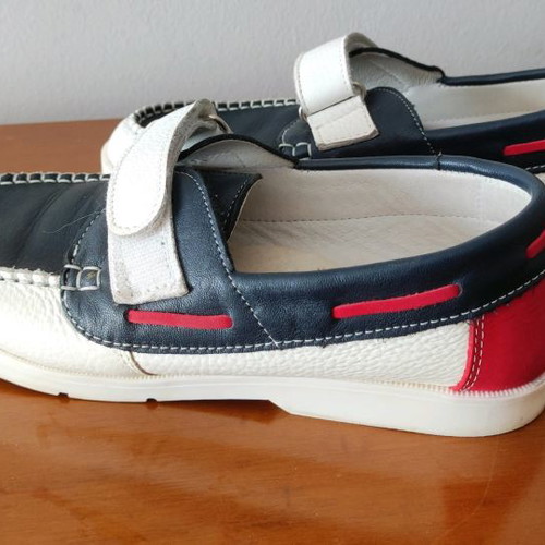Children's leather moccasins used multicolor size 38
