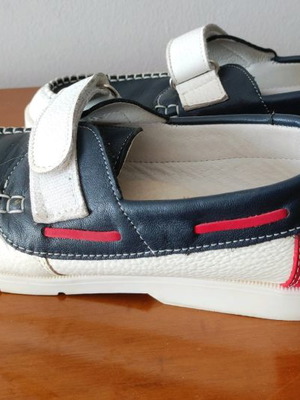Children's leather moccasins used multicolor size 38