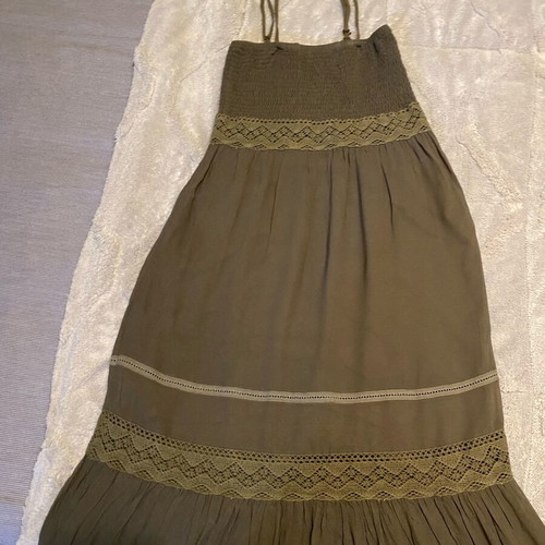 Zini long dress like new, khaki