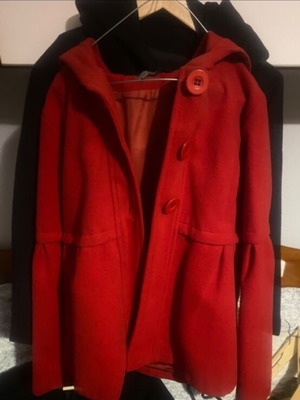 Red coat like new, size M / 38 / 10