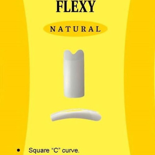 Case with 250 Nail Tips -FLEXY- natural new