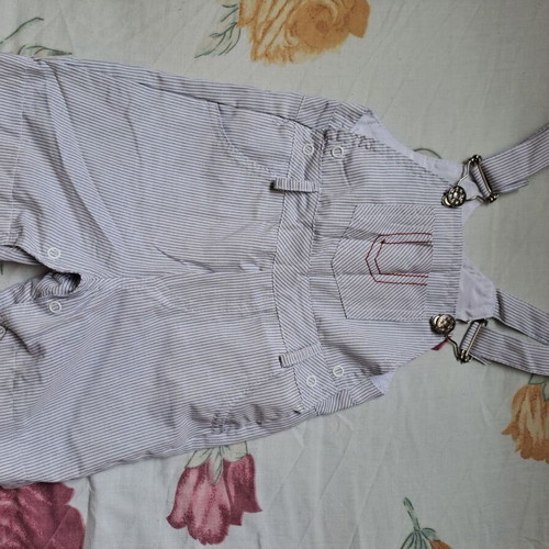 Bebus striped baby salopette 12 months