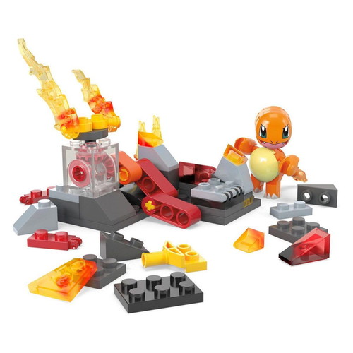Mega Bloks Charmander's Fire-Type Spin building set, 84 pieces