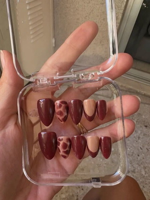 Χειροποίητα press on nails, ρυθμιζόμενο μέγεθος