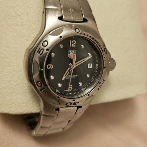 TAG Heuer Kirium Quartz 32 women's watch like new, stainless steel with blue-black dial
