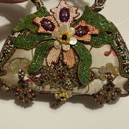 Floral clutch like new, multicolored handbag