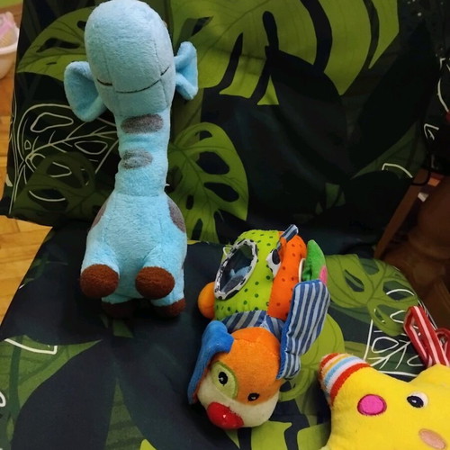 Plush toys used, set of 3 pieces