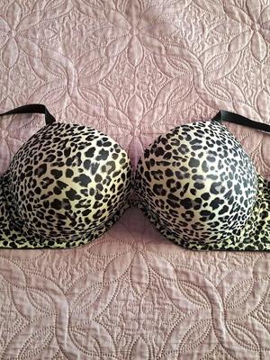 Leopard push-up bra, size 75E