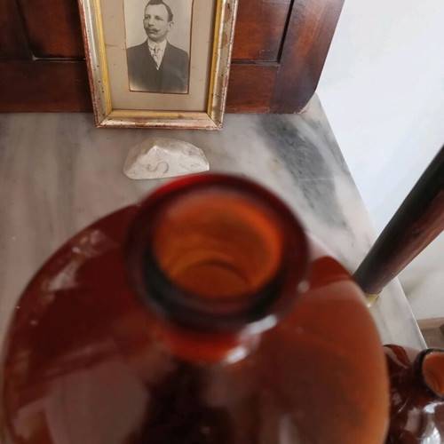 Μπουκάλια φαρμακείου σαν καινούργια, καφέ, σετ 3 τεμαχίων