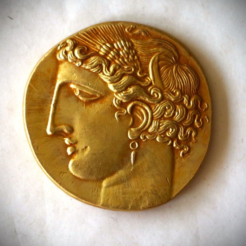Ancient Pegasus Carthage Coin 24K Gold Plated New Museum Quality Replica