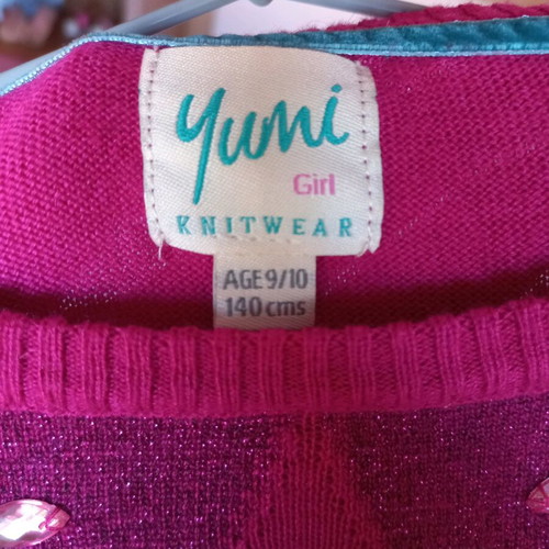 Yumi dress for 10 years like new, polyester and wool
