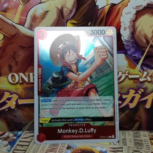 One Piece Luffy card near mint