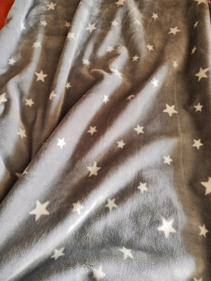 Nef Nef double-sided fleece baby blanket like new