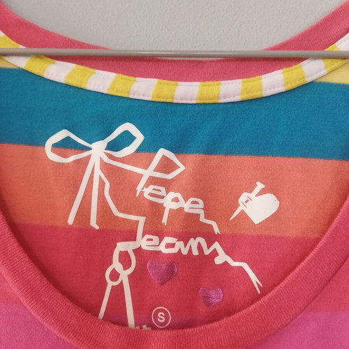 Pepe Jeans colorful T-shirt dress like new, size S