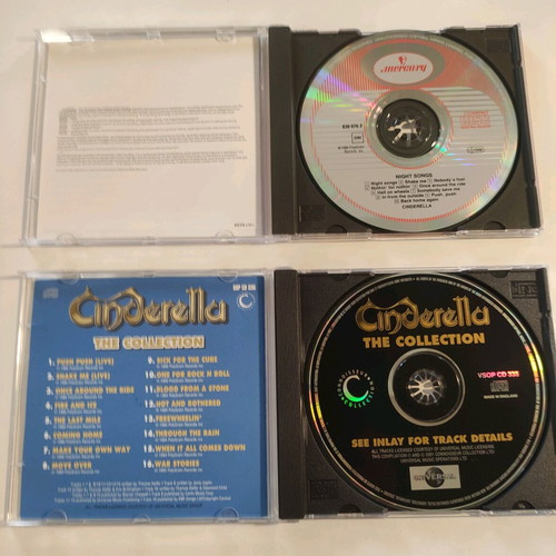 Cinderella Night Songs & The Collection 2 CD like new, rock