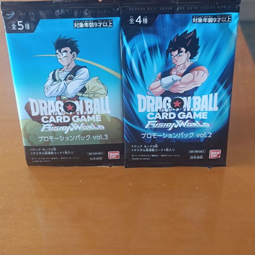Dragon Ball Super Card Game Fusion World Promotion Pack Vol. 2 and Vol. 3 new
