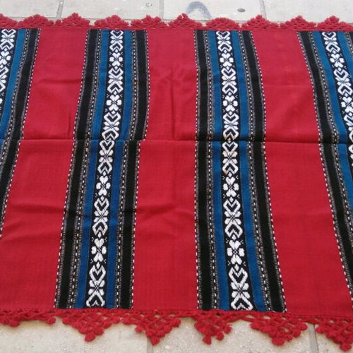 Handmade wool traditional bed cover like new 2.00x1.30