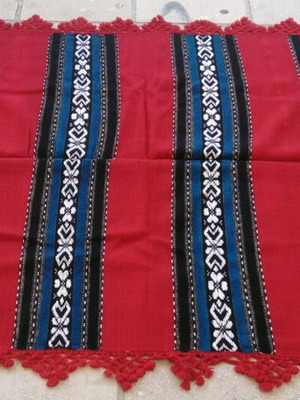 Handmade wool traditional bed cover like new 2.00x1.30