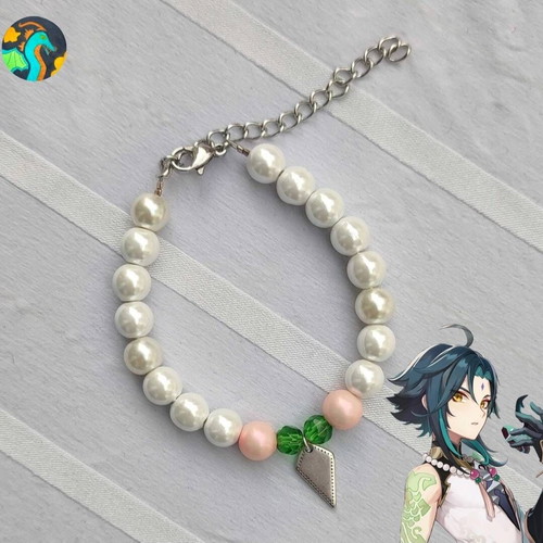 Handmade Xiao Inspired Bracelet new, white and multicolor