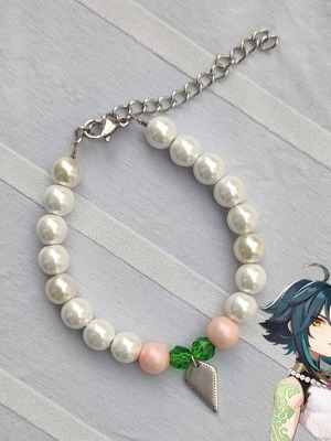 Handmade Xiao Inspired Bracelet new, white and multicolor