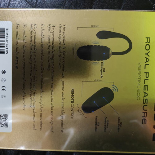 Pretty Love Royal Pleasure Gold vibrating egg new