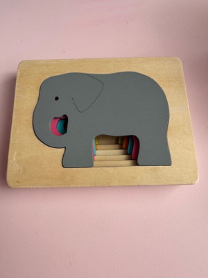 Ξύλινο παζλ πολλαπλών στρώσεων "Elephant