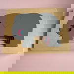  Ξύλινο παζλ πολλαπλών στρώσεων "Elephant