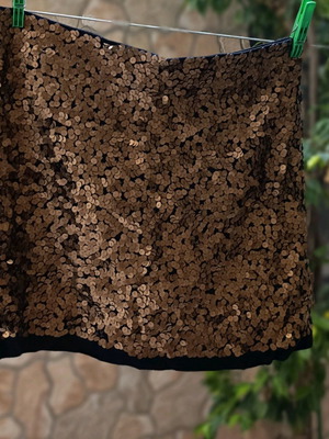 La Redoute skirt with sequins mini alpha line like new, size 42