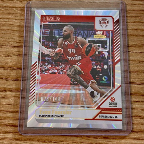 Αριθμημένη κάρτα Evan Fournier Ολυμπιακός Panini Euroleague 2024-25 καινούργιο