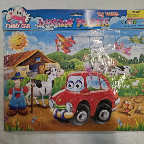 Funny Car Puzzle 70 pieces new