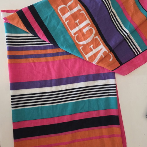 Jaeger Vintage Striped Multicolor Scarf like new