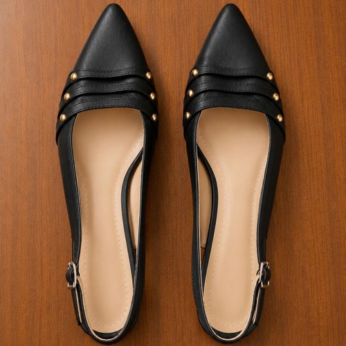 Slingback pumps size 41 like new, black, low heel