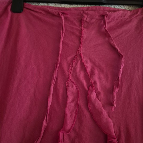 Linen skirt in red, like new, size XL 42 14