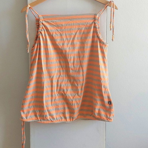 Toi&Moi striped top with adjustable ties, medium/large