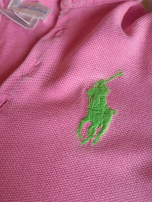 Ralph Lauren pink dress like new, 12-18 months