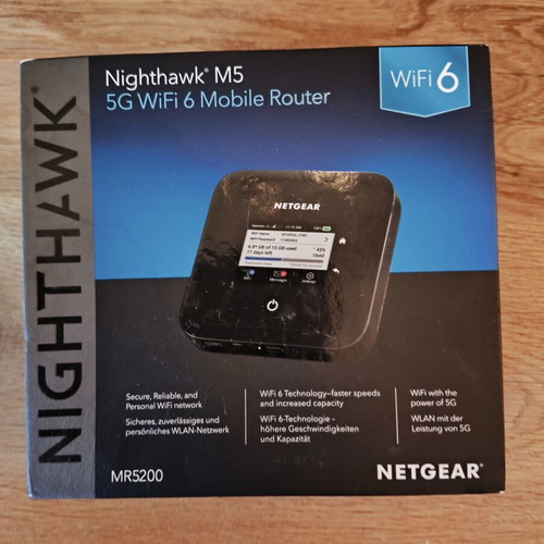 Netgear Nighthawk M5 5G WiFi 6 Mobile Router MR5200