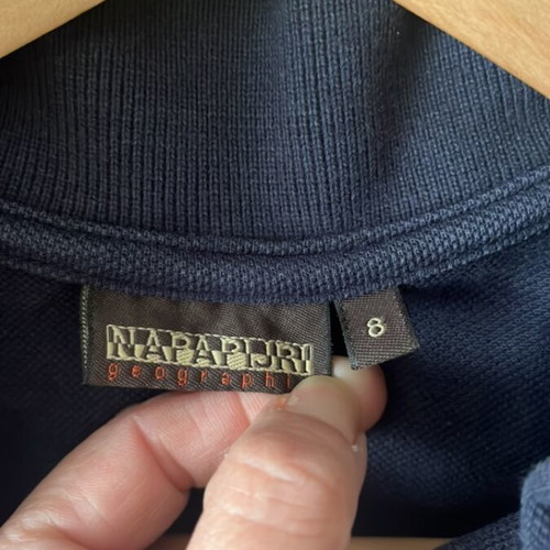 Napapijri polo shirt used, blue, size 134 cm