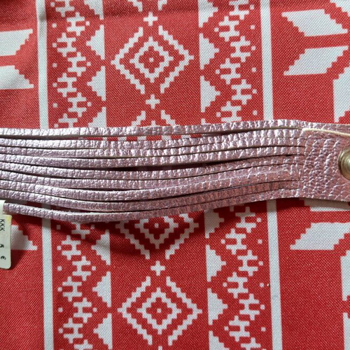 Leather bracelet purple new Greek made