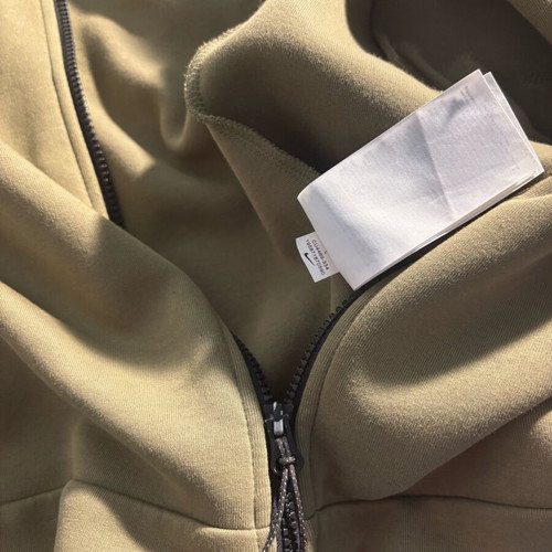 Nike Tech Fleece green used, size large, rare jacket with small hole