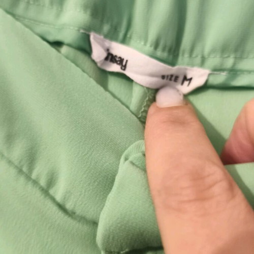 Sinsay pants new, mint color, size L with elastic waist