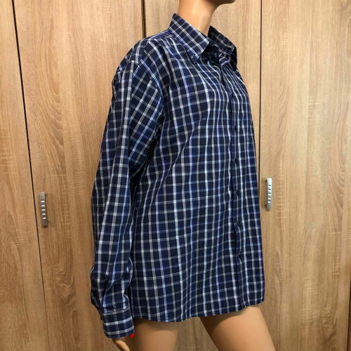 Barisal shirt new, size L/XL, white and blue