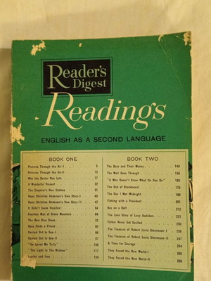 Readers Digest Readings Book 1 & 2 used, English books